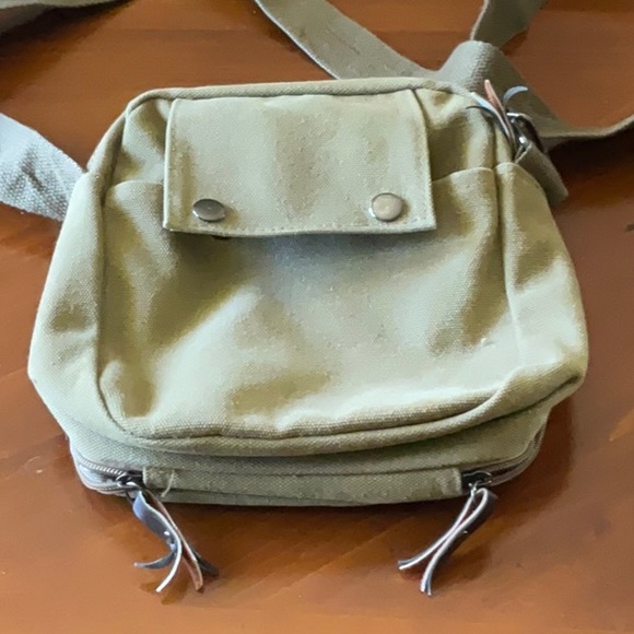 💖Harwish tan canvas crossbody bag. - Picture 4 of 7